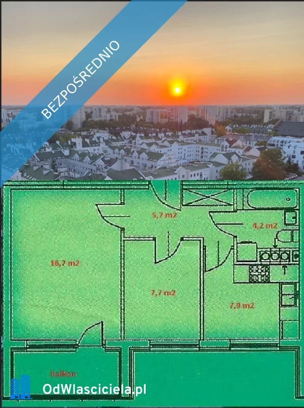 2 pokoje, mieszkanie 42,00 m², piętro 12, oferta nr , 37497, Warszawa, Aleja komisji edukacji narodowej 84