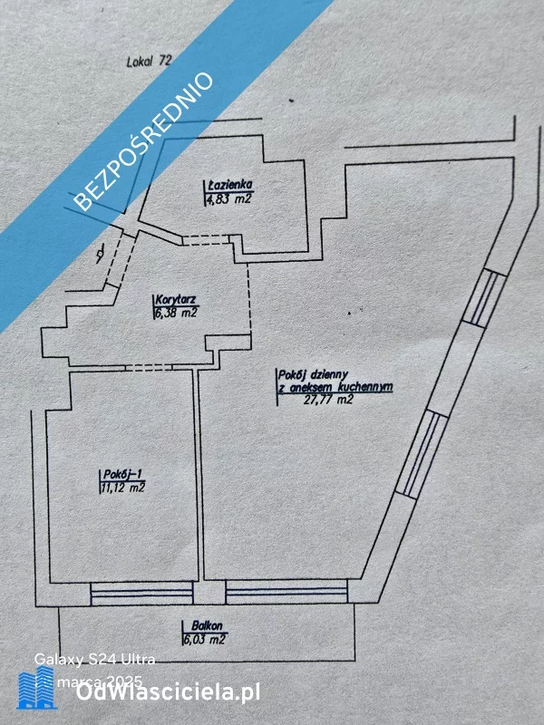 2 pokoje, mieszkanie 50,00 m², piętro 1, oferta nr , 33765, Żyrardów, Bielnikowa