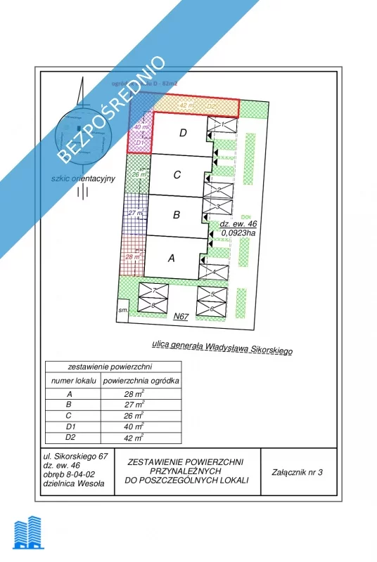 2 pokoje, mieszkanie 49,00 m², parter, oferta nr , 38022, Warszawa, Wesoła, Wesoła, Gen. Władysława Sikorskiego