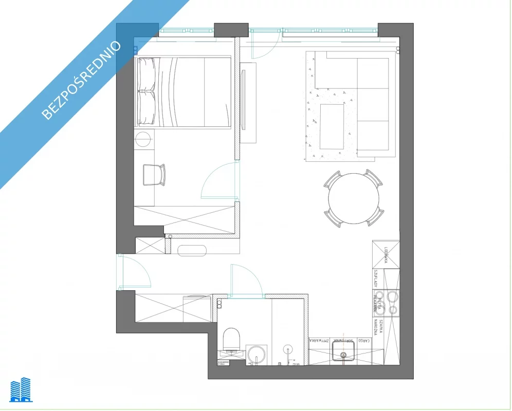 2 pokoje, mieszkanie 38,00 m², piętro 2, oferta nr , 38150, Pruszków, Książąt Mazowieckich 8