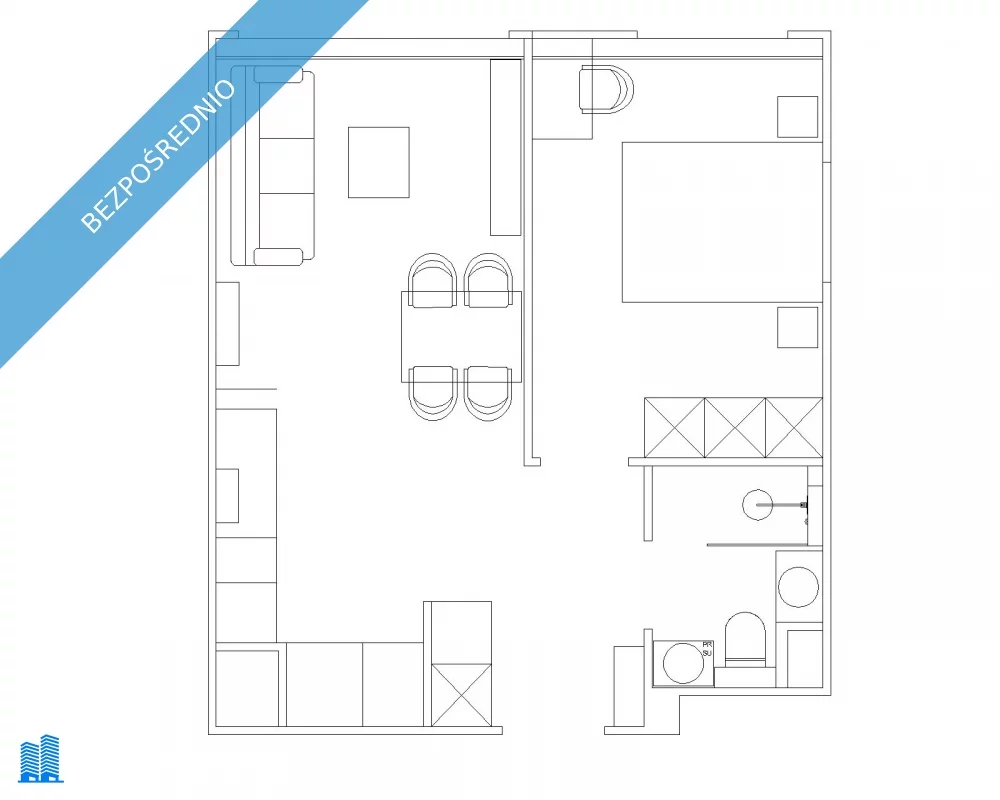 2 pokoje, mieszkanie 39,00 m², piętro 7, oferta nr , 37964, Kraków, Vetulaniego 5d