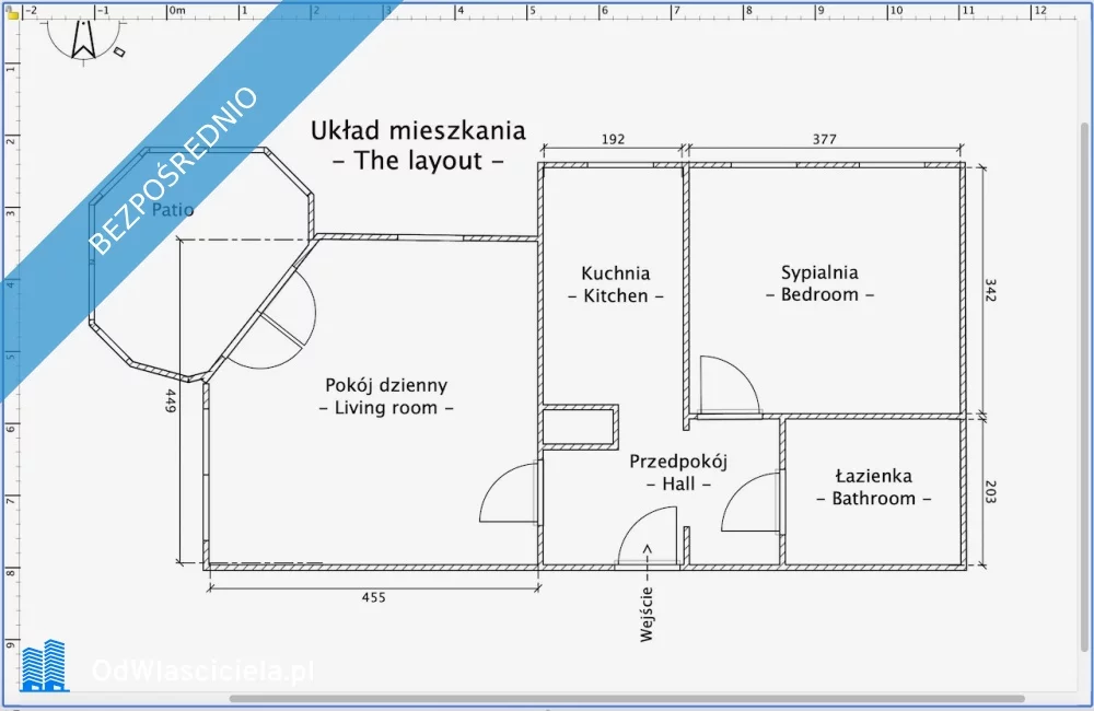 2 pokoje, mieszkanie 47,00 m², piętro 9, oferta nr , 27393, Wrocław, Fabryczna, Na Ostatnim Groszu 6