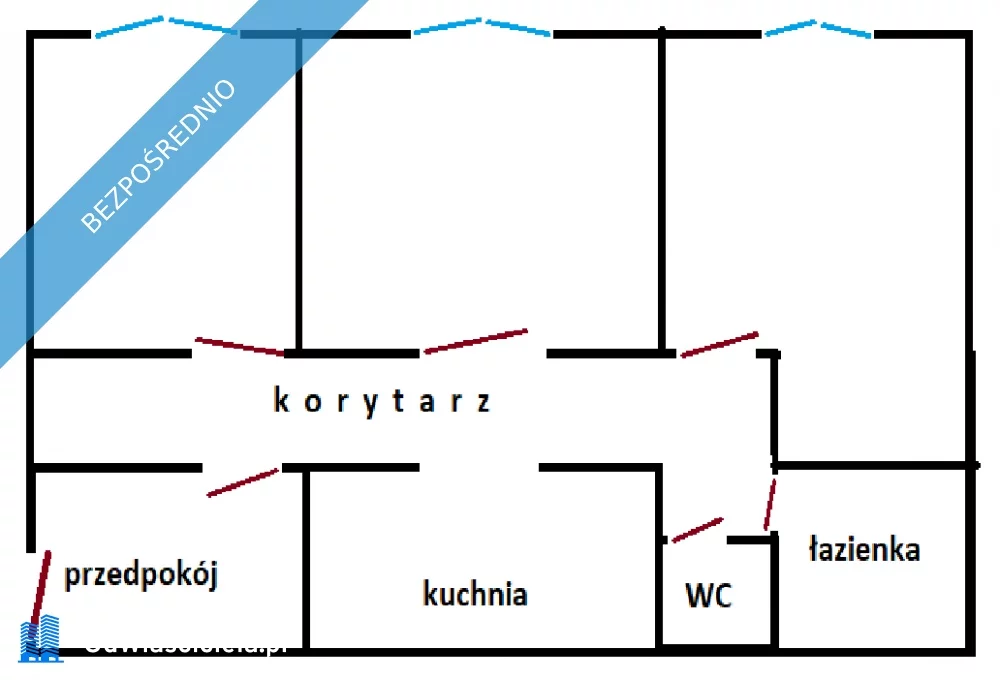 3 pokoje, mieszkanie 77,00 m², piętro 2, oferta nr , 36859, Łódź, Polesie, Polesie, 6 Sierpnia 50