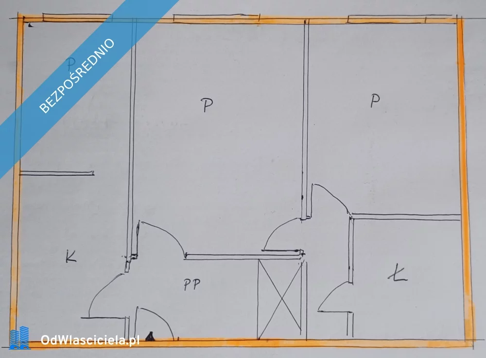 3 pokoje, mieszkanie 45,00 m², parter, oferta nr , 30270, Warszawa, Mokotów, Mokotów, Bruna