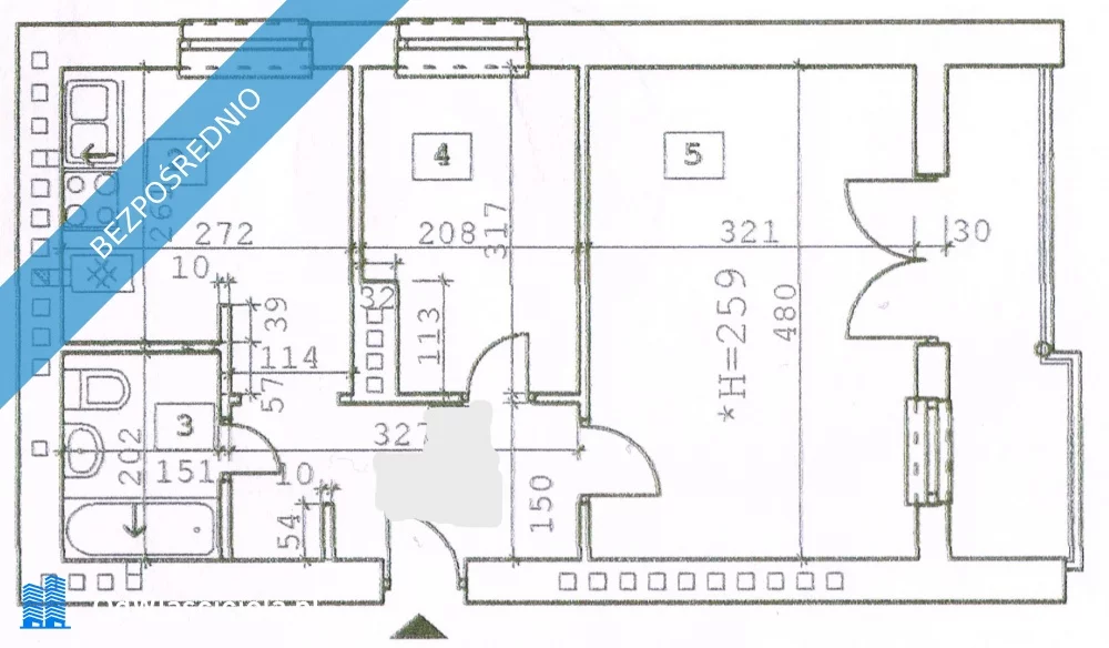 Mieszkanie trzypokojowe 37,00 m², Góra Kalwaria, Sprzedaż