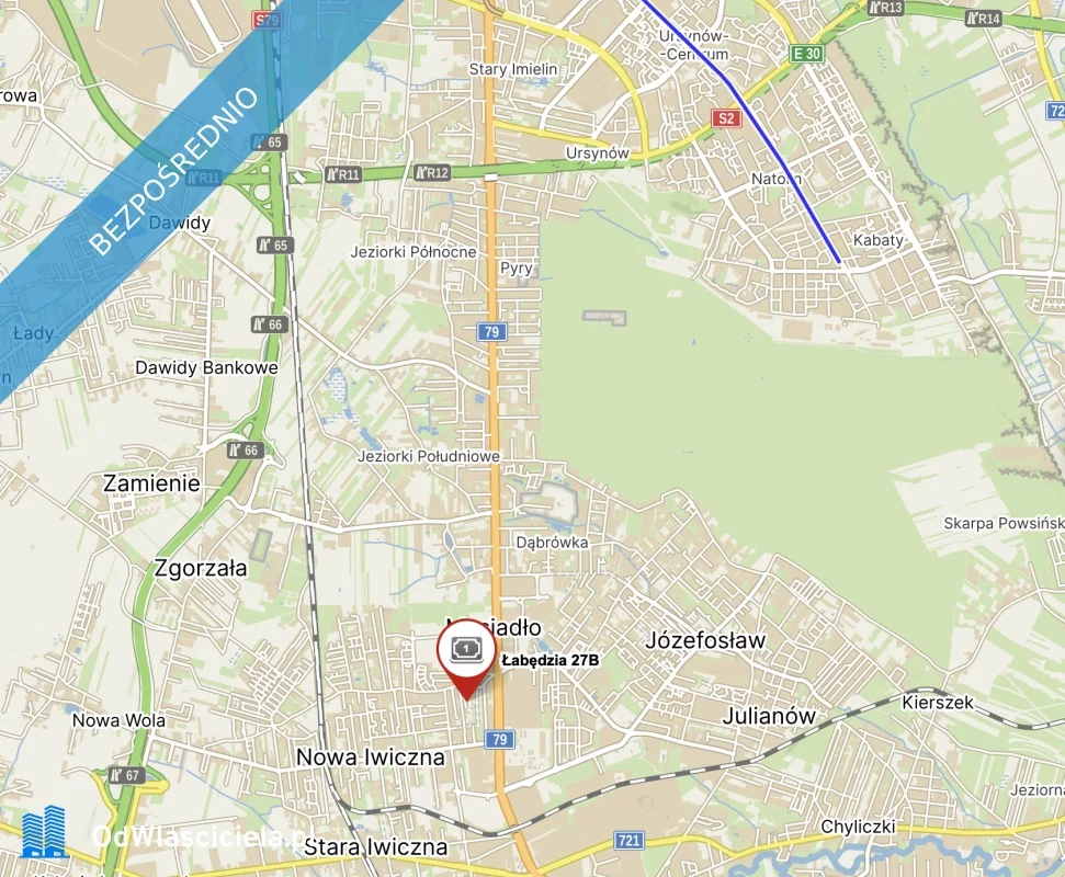 3 pokoje, mieszkanie 74,00 m², piętro 1, oferta nr , 37756, Piaseczno, Łabędzia