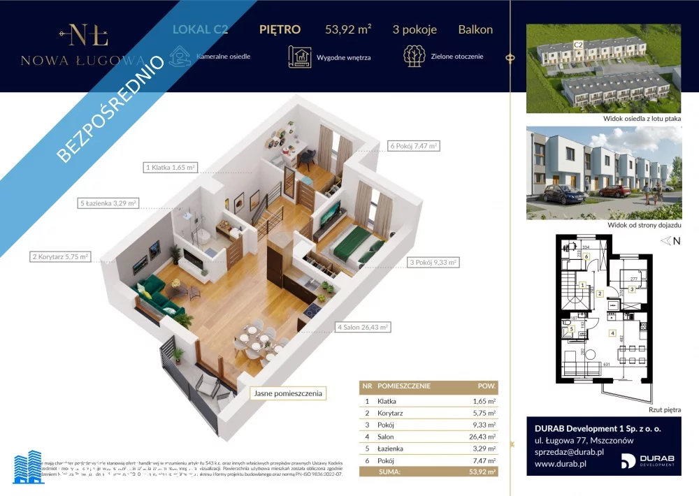 Apartamenty 35560 Mszczonów Ługowa 77