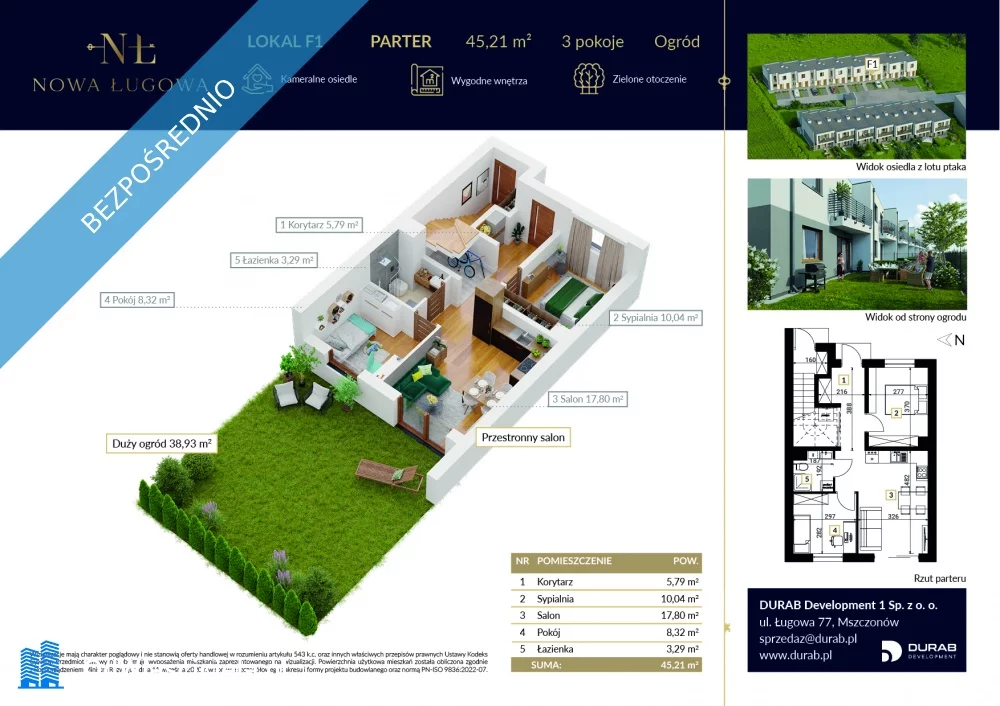 Apartamenty 35563 Mszczonów Ługowa 77