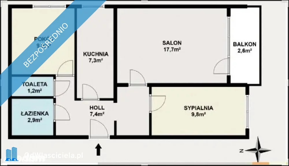 3 pokoje, mieszkanie 57,00 m², piętro 11, oferta nr , 14413, Warszawa, Bielany, Bielany, Pabla Nerudy