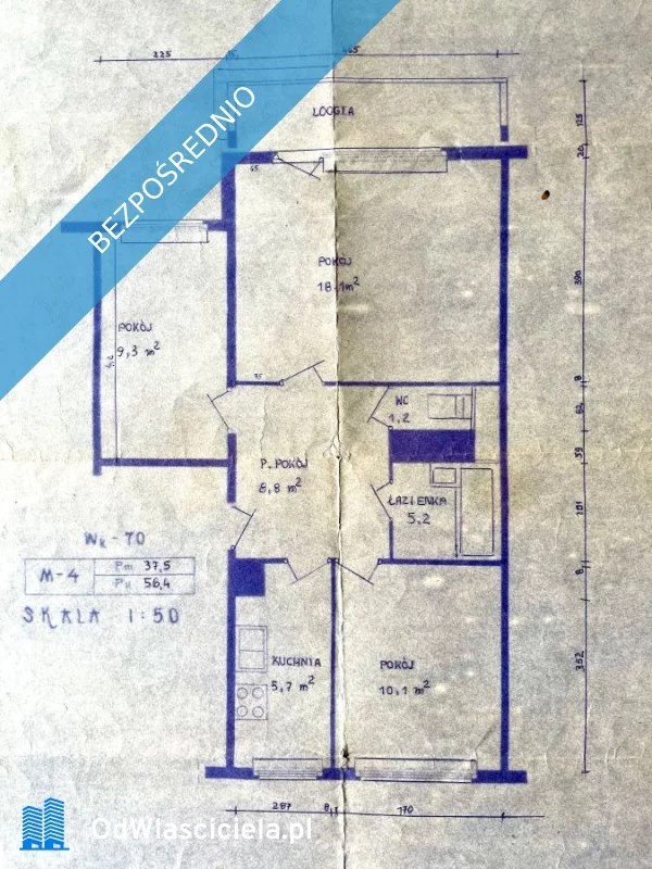 3 pokoje, mieszkanie 57,00 m², piętro 3, oferta nr , 37265, Turek, Piłsudskiego
