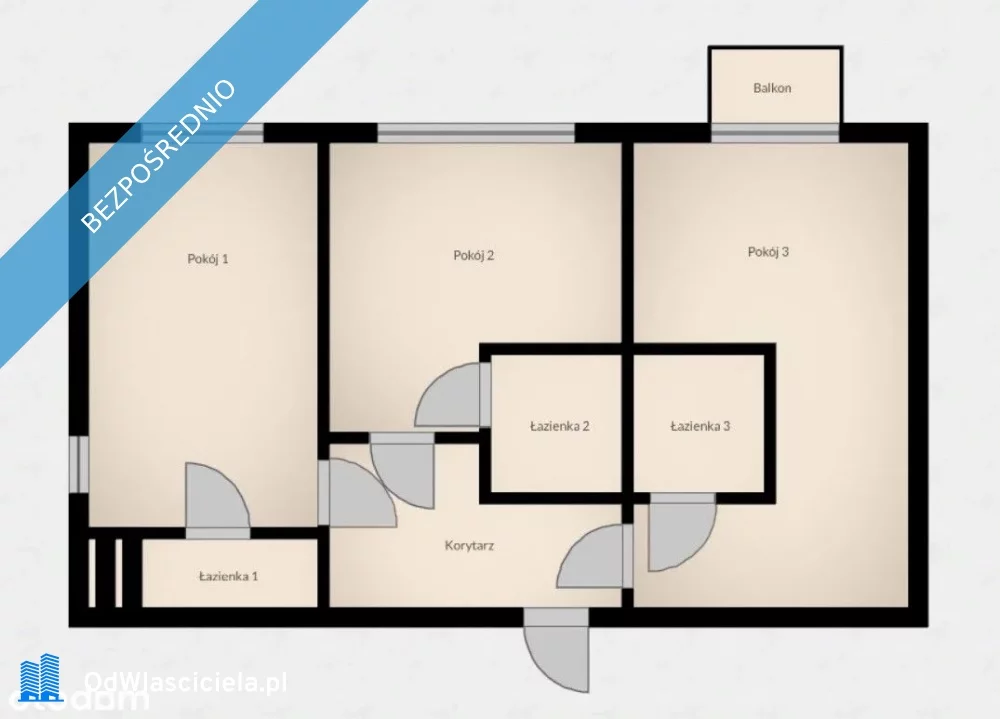 3 pokoje, mieszkanie 52,00 m², piętro 2, oferta nr , 37857, Warszawa, Bielany, Bielany, Reymonta