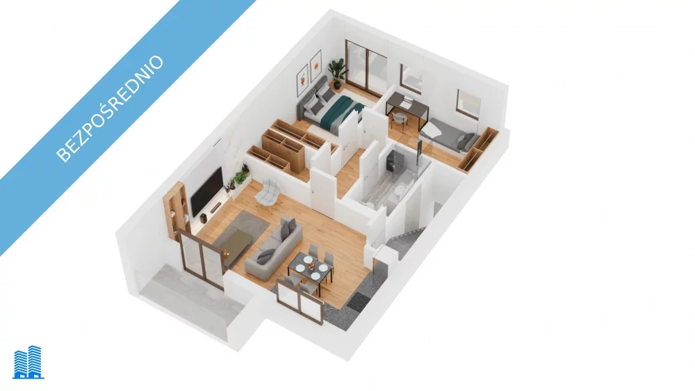 3 pokoje, mieszkanie 60,00 m², piętro 1, oferta nr , 33410, Warszawa, Wesoła, Wesoła, Sikorskiego 67