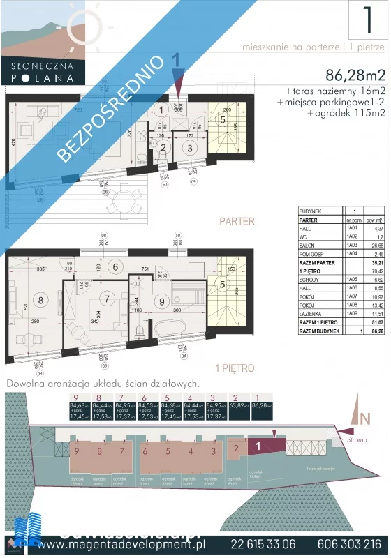 3 pokoje, mieszkanie 64,00 m², parter, oferta nr , 36630, Szczyrk, Stroma