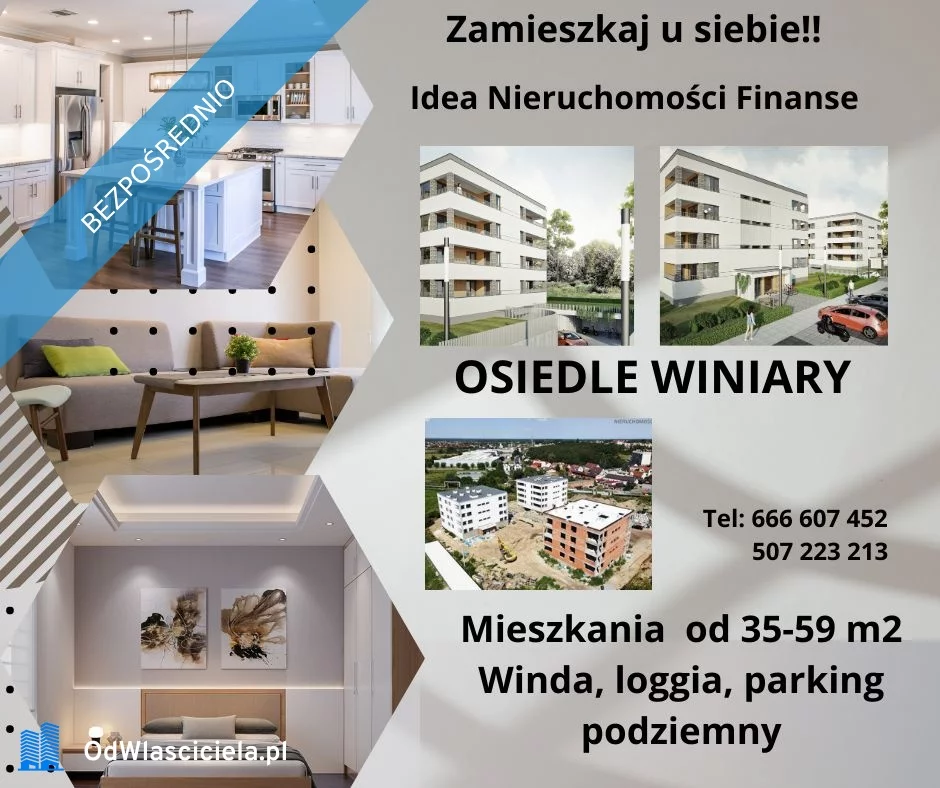 Mieszkanie trzypokojowe 59,00 m², Rawicz, WINIARY 26, Sprzedaż