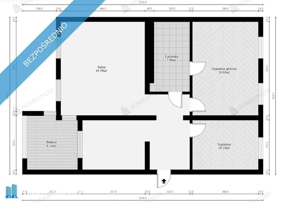3 pokoje, mieszkanie 80,00 m², piętro 3, oferta nr , 37236, Poznań, Piątkowo, Piątkowo, os. Wł, Jagiełły 1