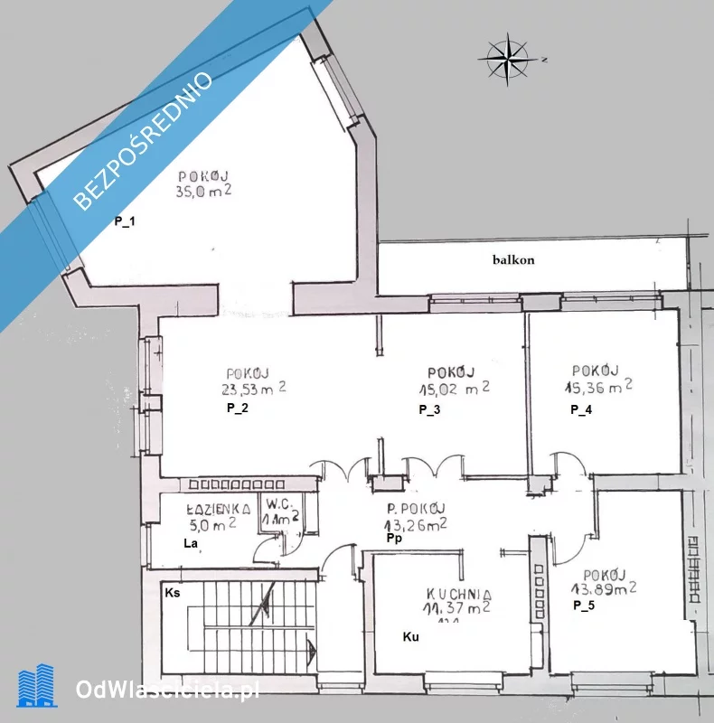 5 pokoi, mieszkanie 133,00 m², piętro 1, oferta nr , 37486, Warszawa, Żoliborz, Żoliborz