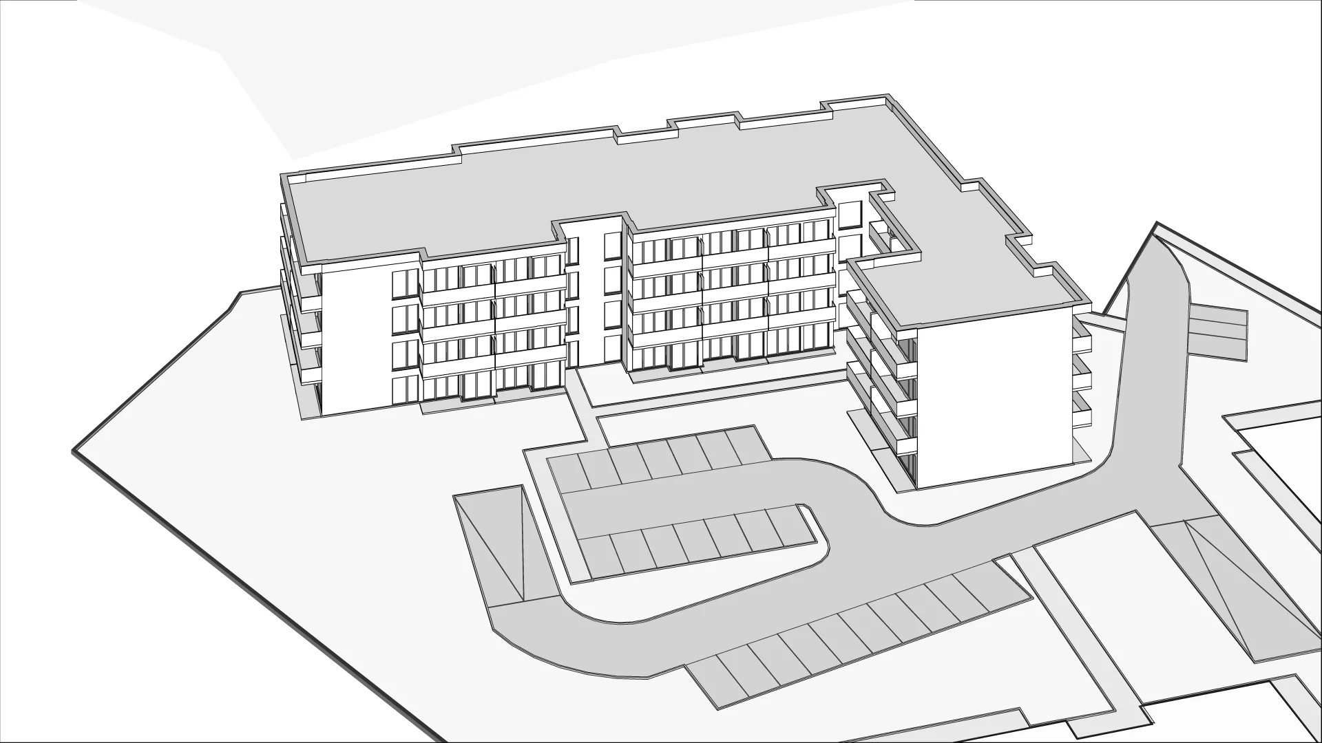 Wirtualna makieta 3D apartamentu 41.98 m², 42