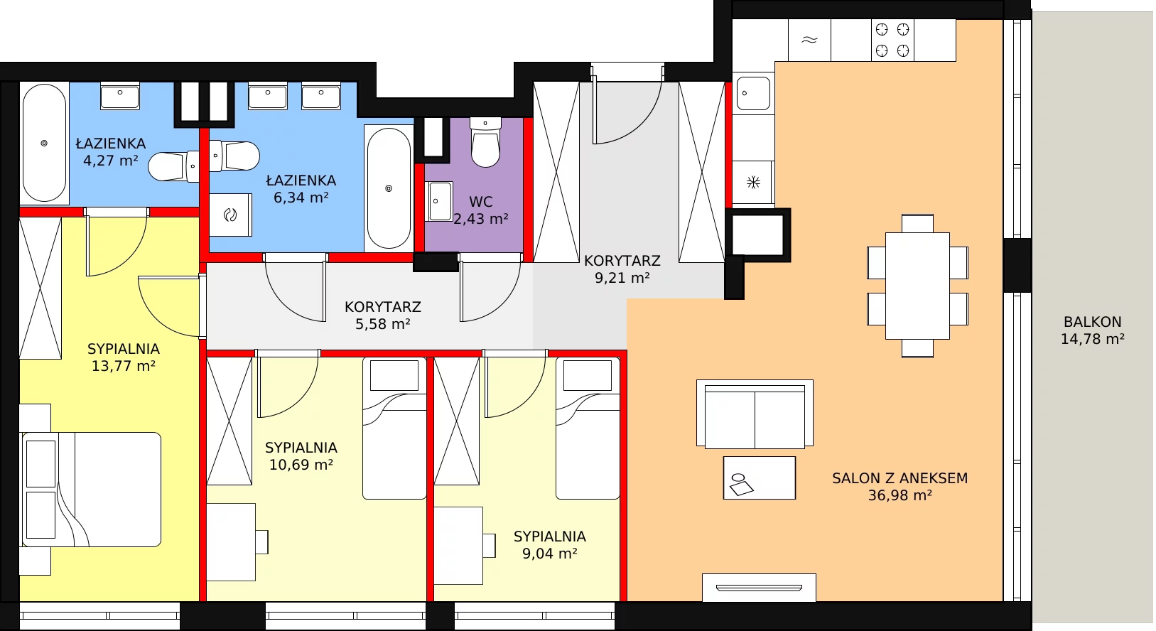 4 pokoje, apartament 98,31 m², parter, oferta nr 7, Port Ostróda, Ostróda, ul. Wypoczynkowa