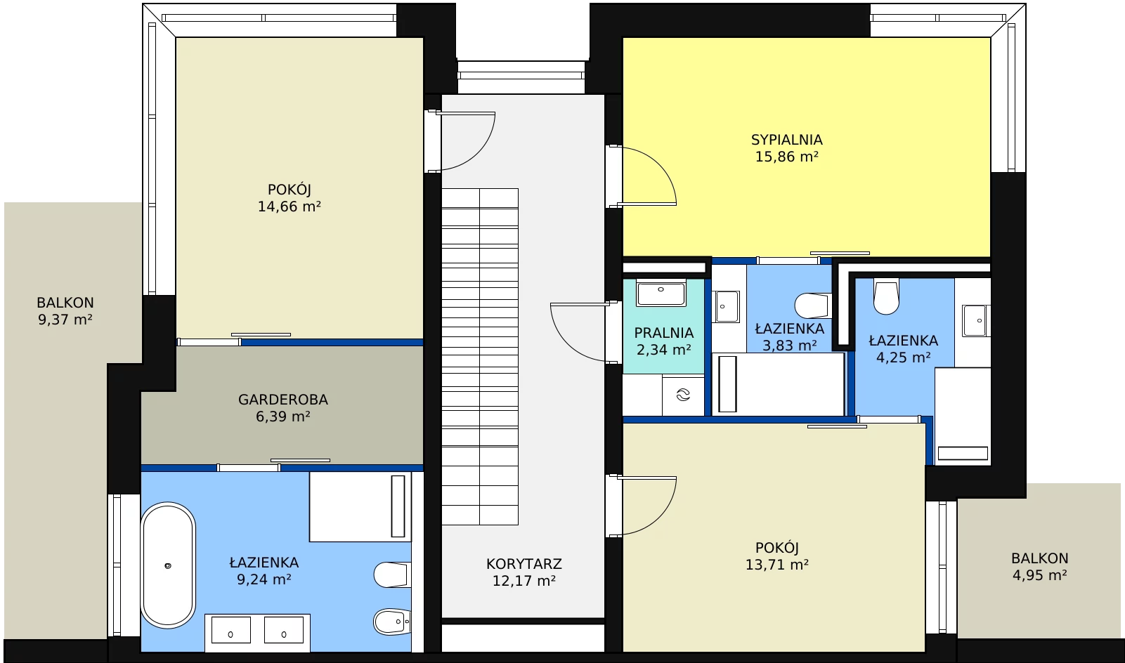 Dom i rezydencja 188,06 m², oferta nr HB7A, Hampton Residence Wilanów, Warszawa, Wilanów, Błonia Wilanowskie, ul. Hlonda