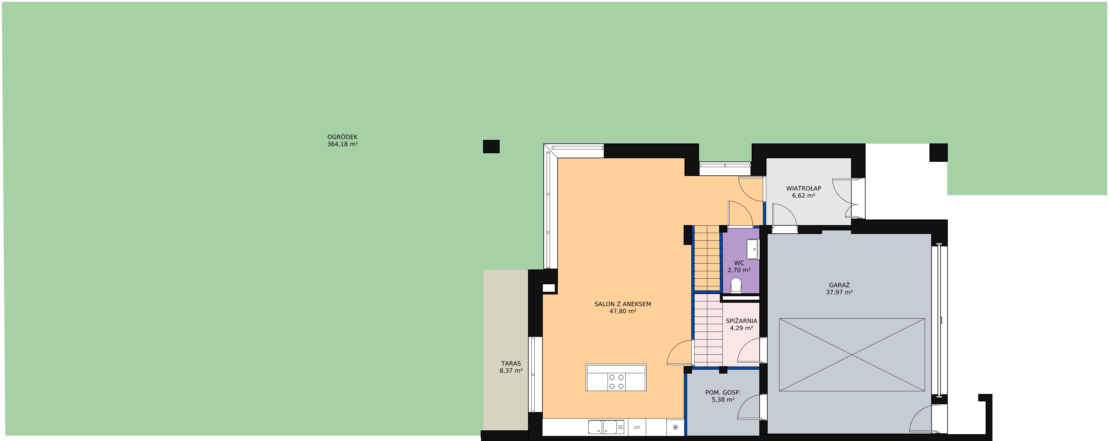 Zalety domu 227.95 m², HB8A