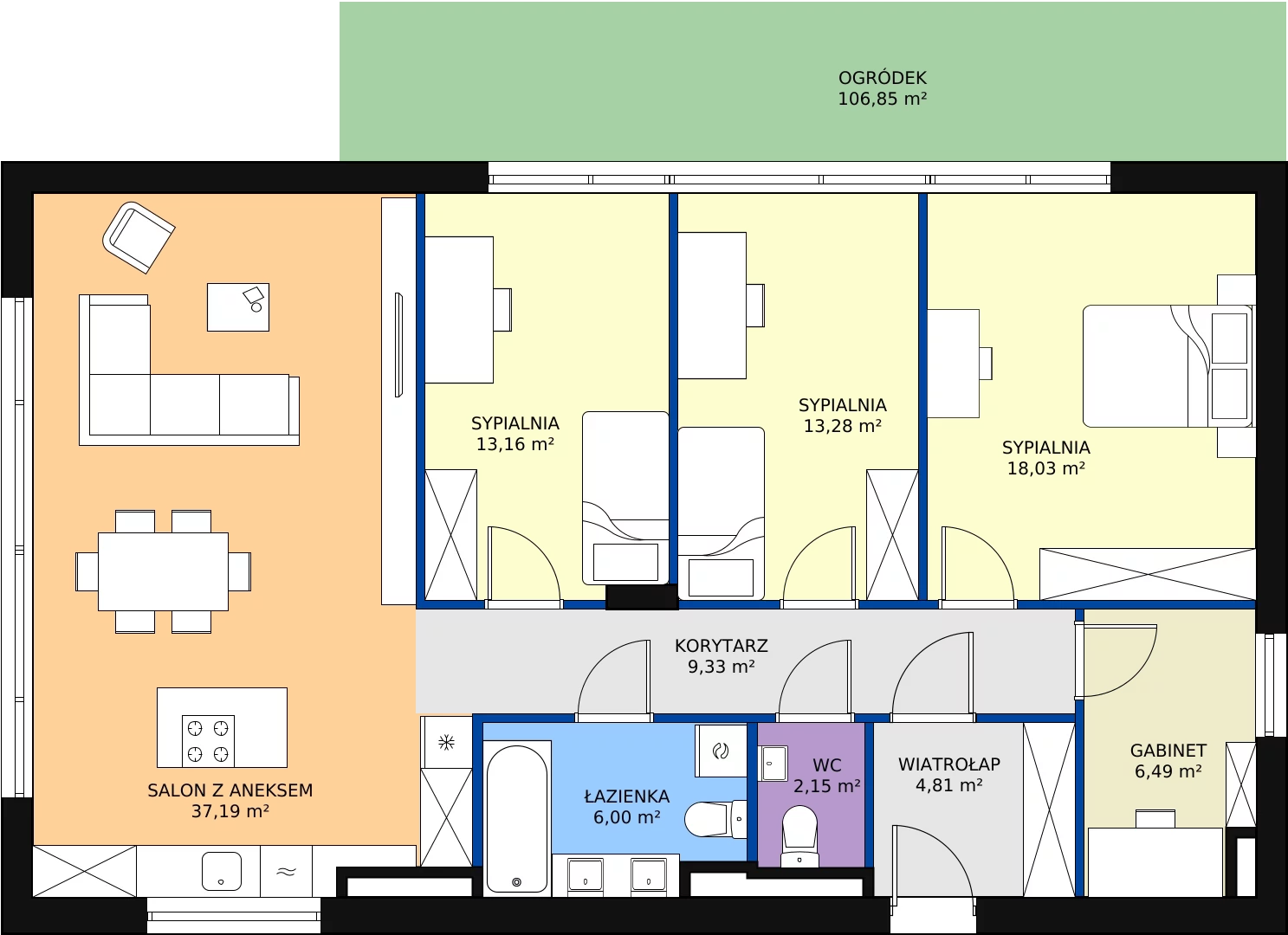 Zalety domu 110.44 m², A17.01