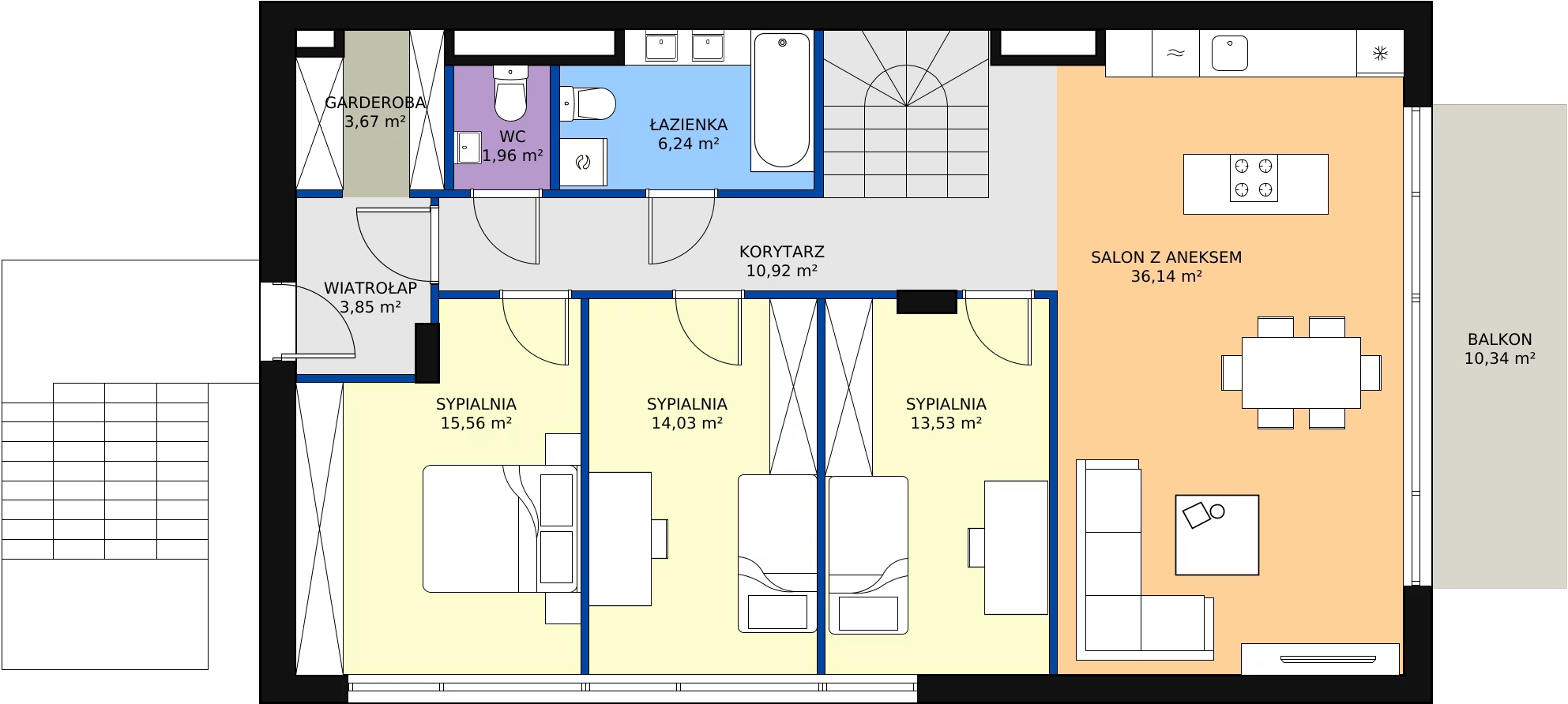 Zalety domu 138.06 m², A18.02