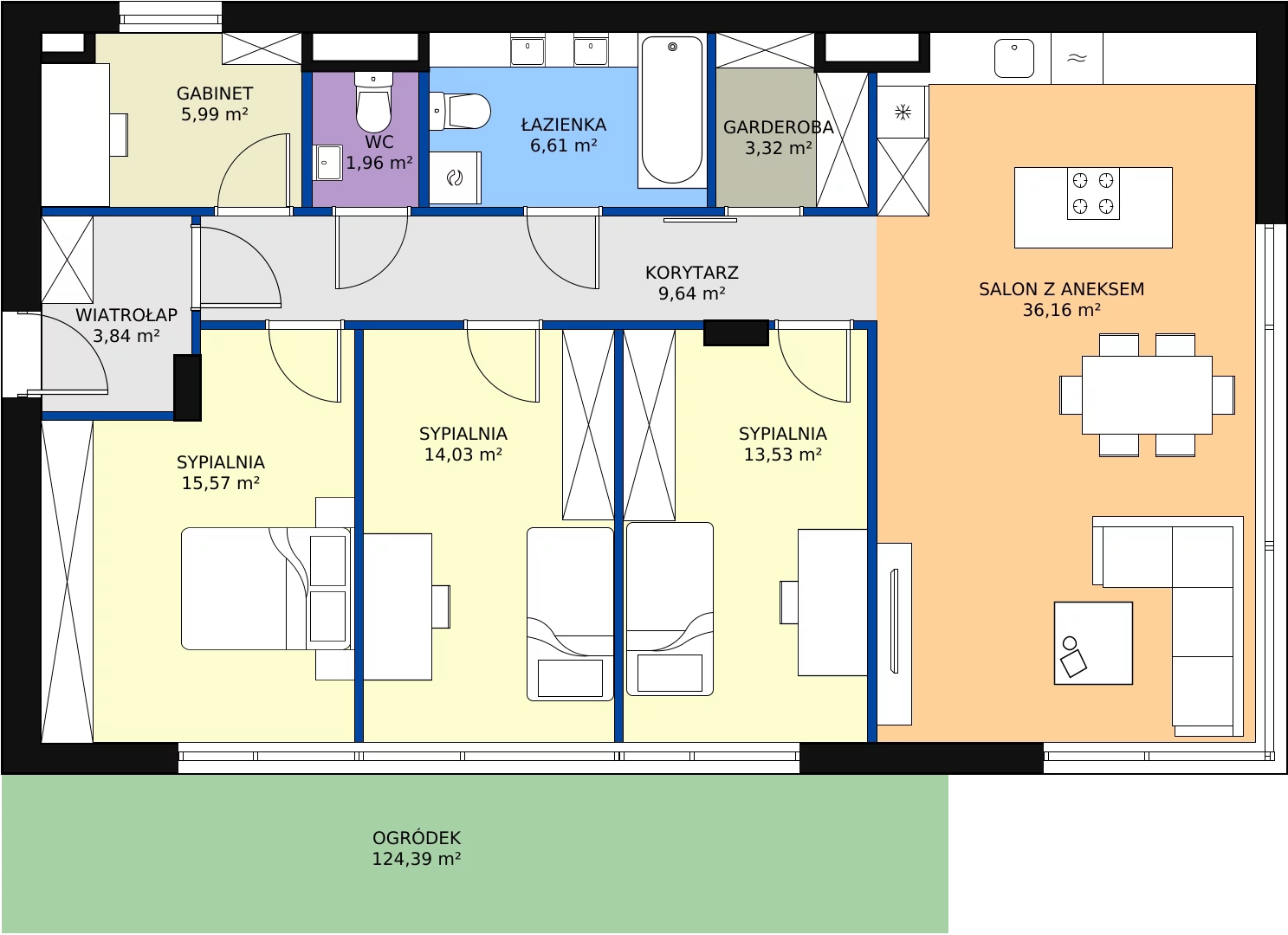 Zalety domu 110.65 m², A02.01