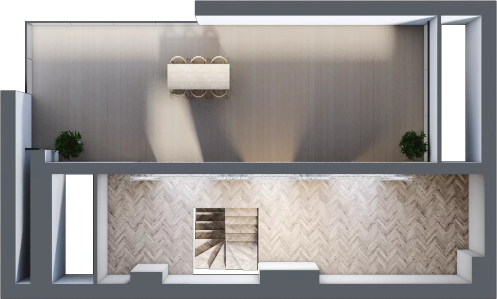 Dom 138,30 m², oferta nr A05.02, Royal Garden Wilanów, apartamenty w zabudowie jednorodzinnej, Warszawa, Wilanów, Błonia Wilanowskie, ul. Zdrowa