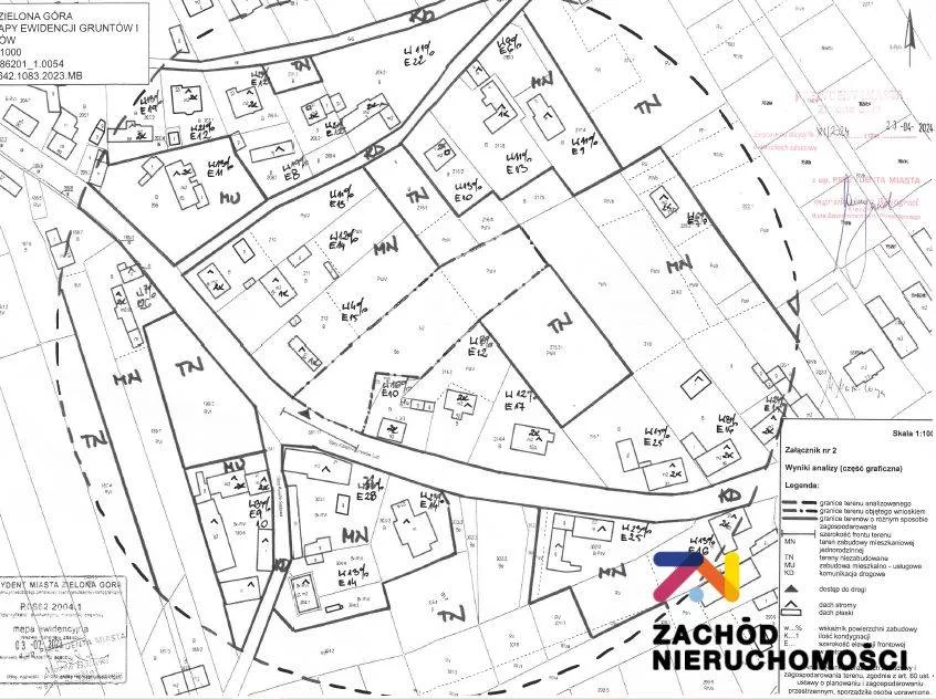 Działka 2 849,00 m², oferta nr , 158690227, Zielona Góra, Stary Kisielin