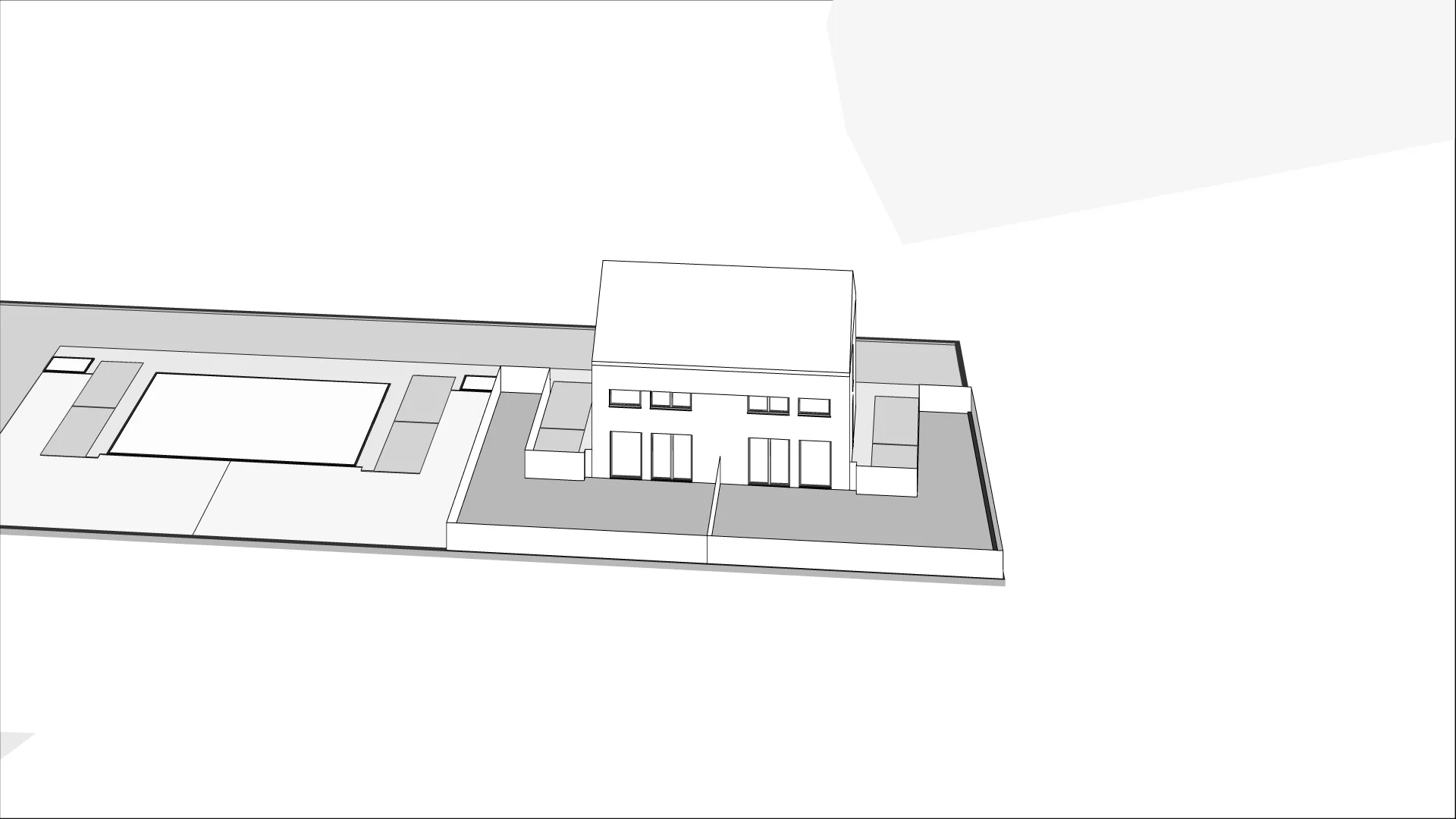 Wirtualna makieta 3D domu 90.9 m², F1