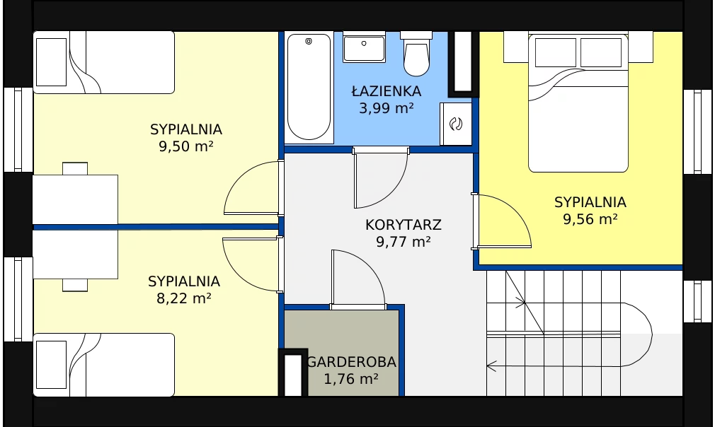 4 pokoje, mieszkanie 83,86 m², parter, oferta nr 1B/3, Budziwojska 3, Rzeszów, Budziwój, ul. Budziwojska 3