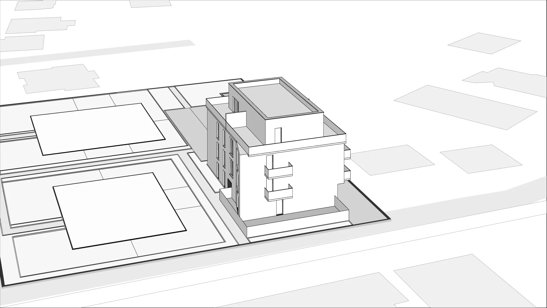 Wirtualna makieta 3D mieszkania 43.5 m², A16