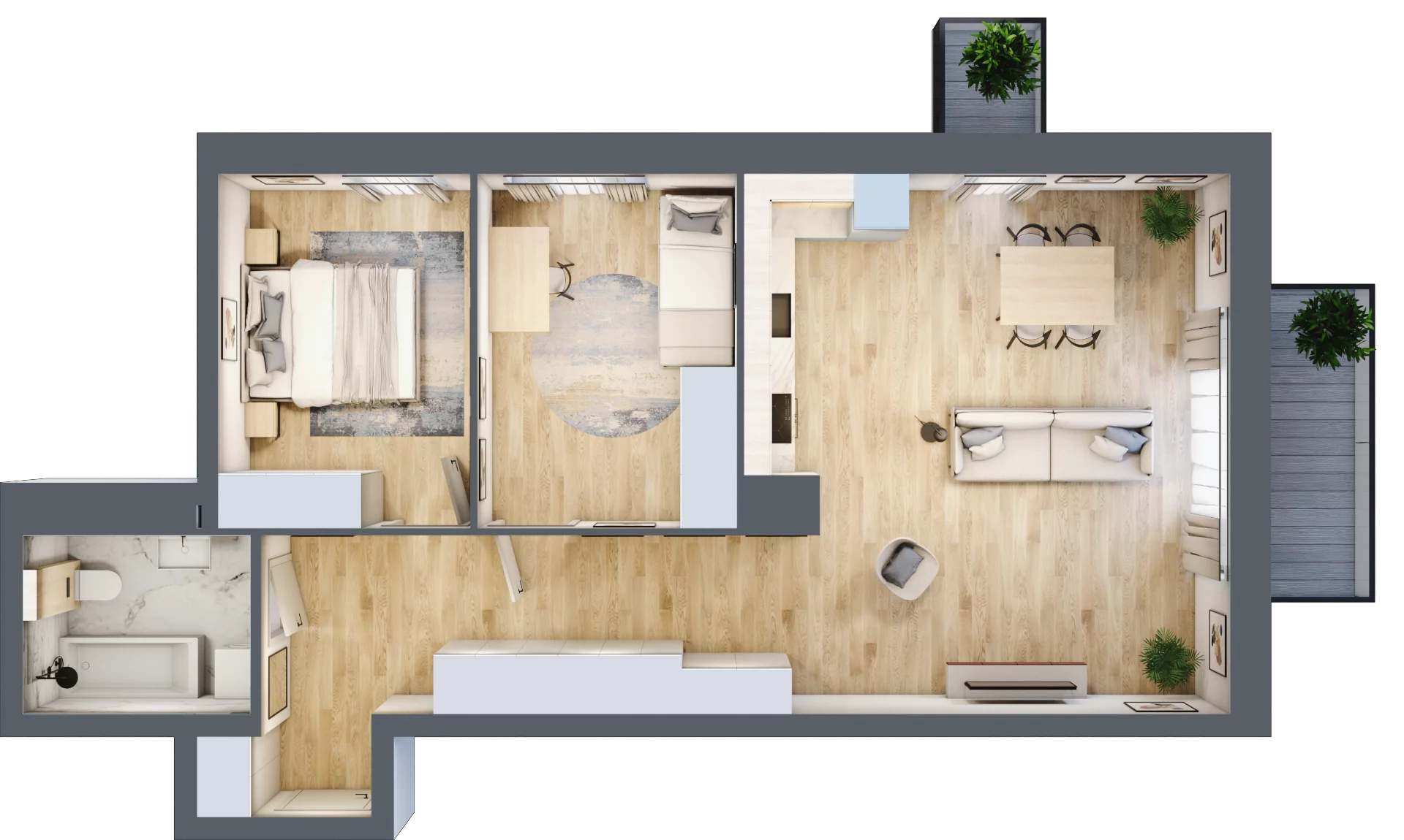 3 pokoje, mieszkanie 68,26 m², piętro 5, oferta nr A/5/57, Verdi, Warka, ul. Armii Krajowej
