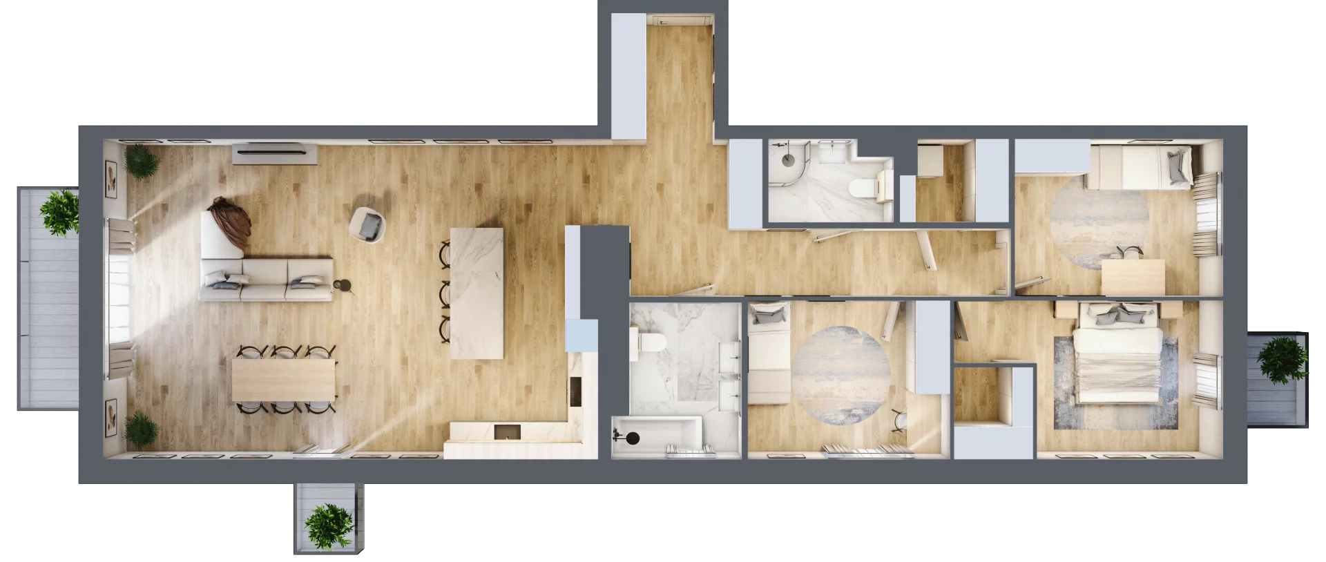 4 pokoje, mieszkanie 117,83 m², piętro 5, oferta nr A/5/63, Verdi, Warka, ul. Armii Krajowej