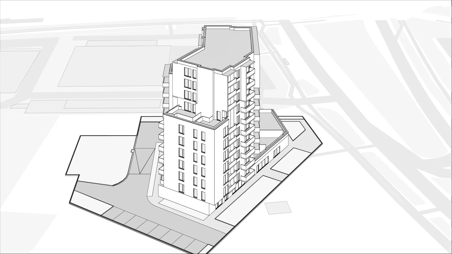 Wirtualna makieta 3D mieszkania 31.8 m², B1.2
