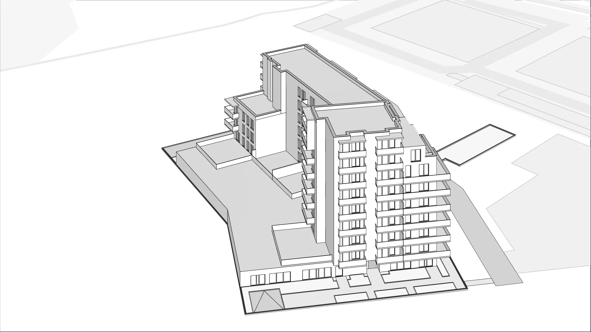 Wirtualna makieta 3D mieszkania 44.89 m², 56