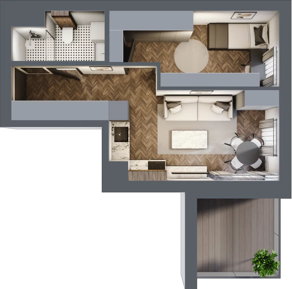2 pokoje, apartament 35,37 m², piętro 2, oferta nr 3, Północna 31, Lublin, Śródmieście, Czechów Południowy, ul. Północna 31