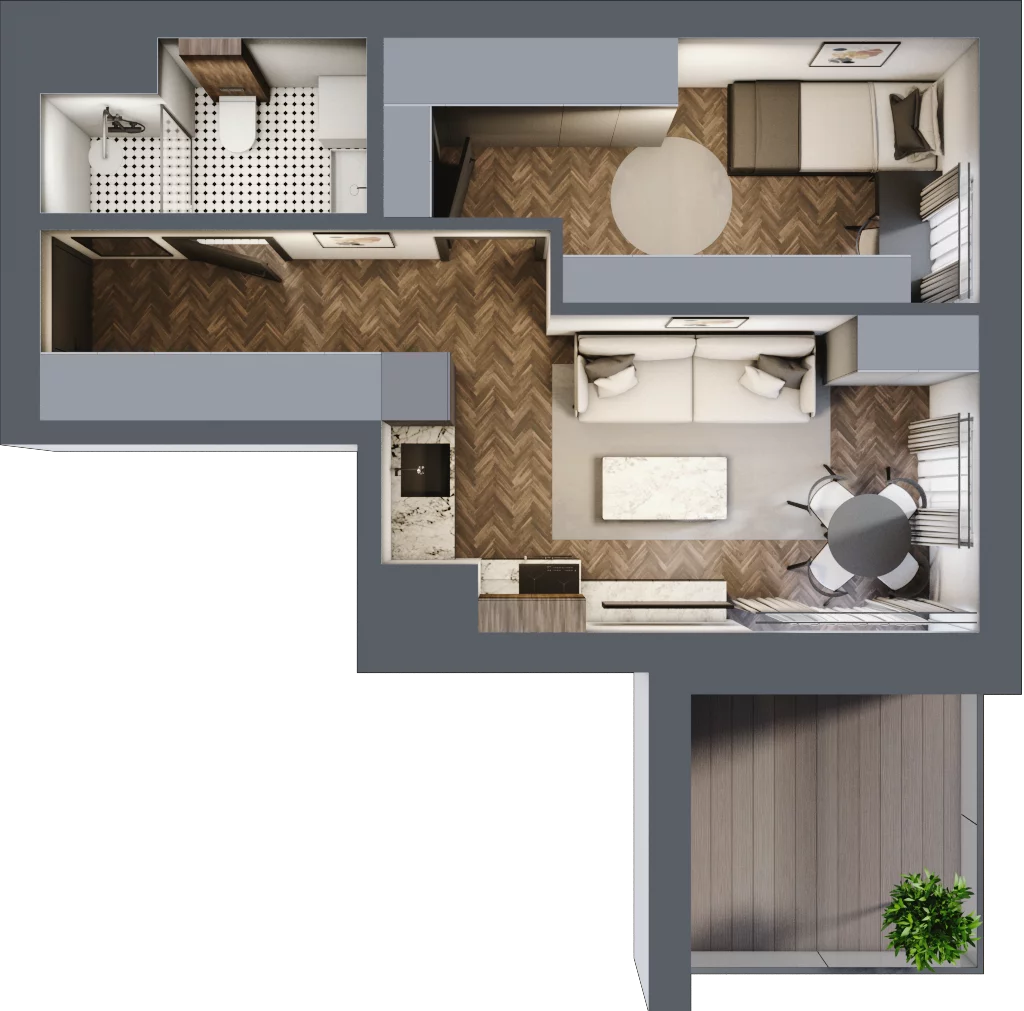 2 pokoje, apartament 35,30 m², piętro 10, oferta nr 83, Północna 31, Lublin, Śródmieście, Czechów Południowy, ul. Północna 31