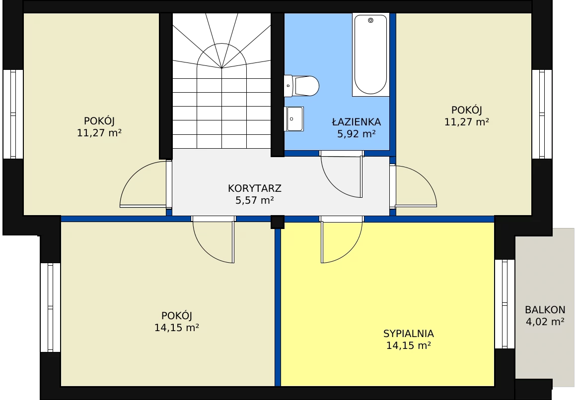 Dom 123,02 m², oferta nr 1C, Osiedle Białołęcka 327, Warszawa, Białołęka, Brzeziny, ul. Białołęcka 327