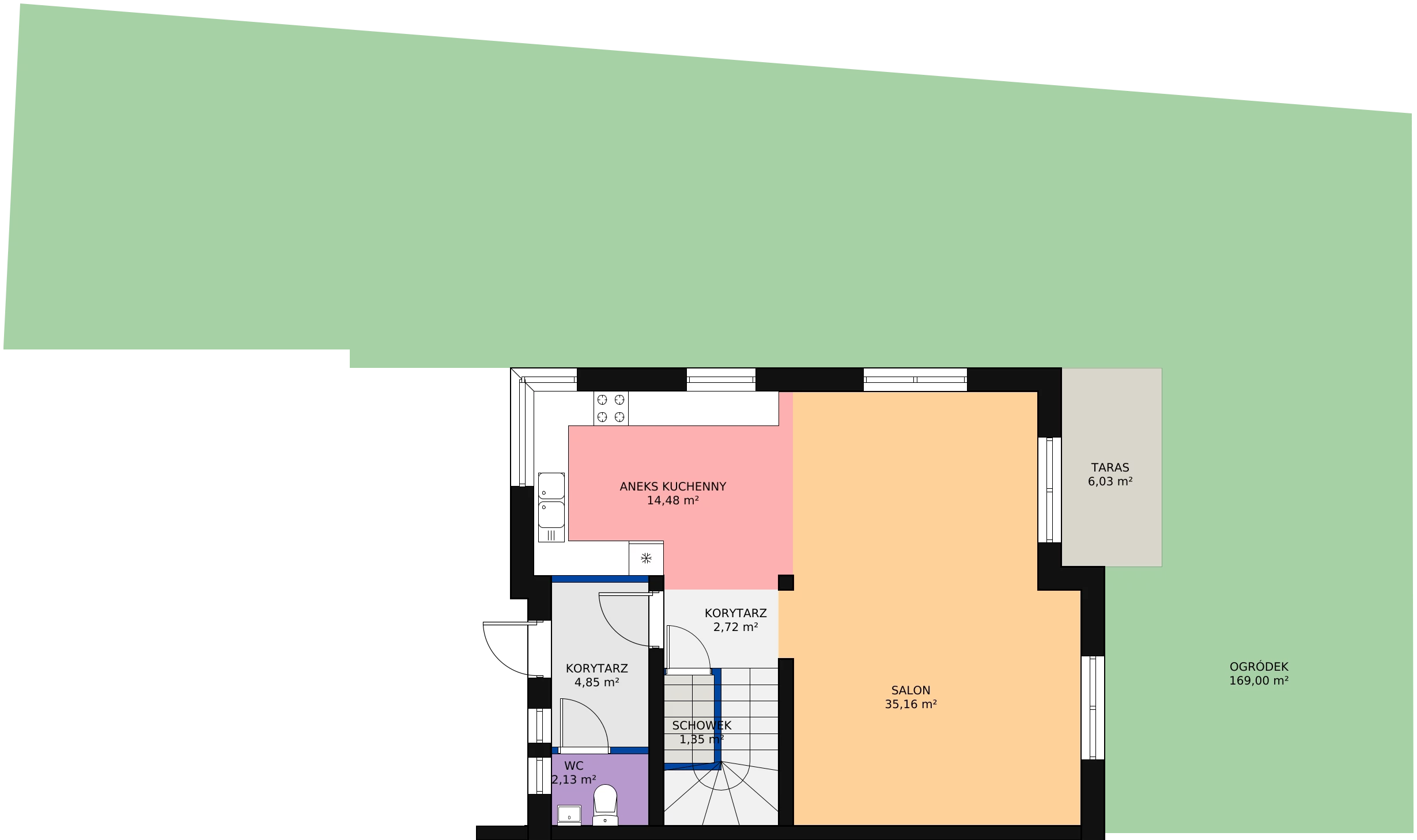 Dom 123,02 m², oferta nr 1D, Osiedle Białołęcka 327, Warszawa, Białołęka, Brzeziny, ul. Białołęcka 327