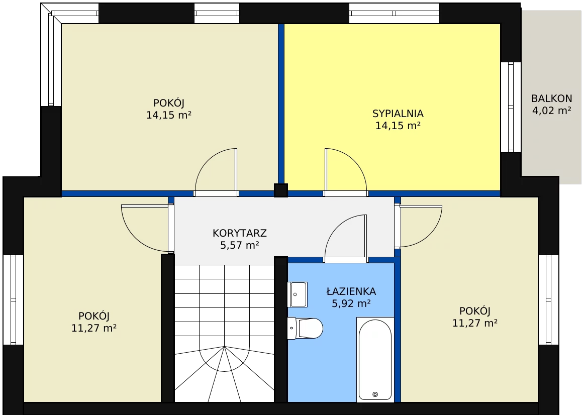 Dom 123,02 m², oferta nr 1D, Osiedle Białołęcka 327, Warszawa, Białołęka, Brzeziny, ul. Białołęcka 327