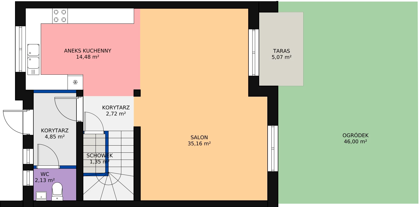 Dom 123,02 m², oferta nr 2C, Osiedle Białołęcka 327, Warszawa, Białołęka, Brzeziny, ul. Białołęcka 327