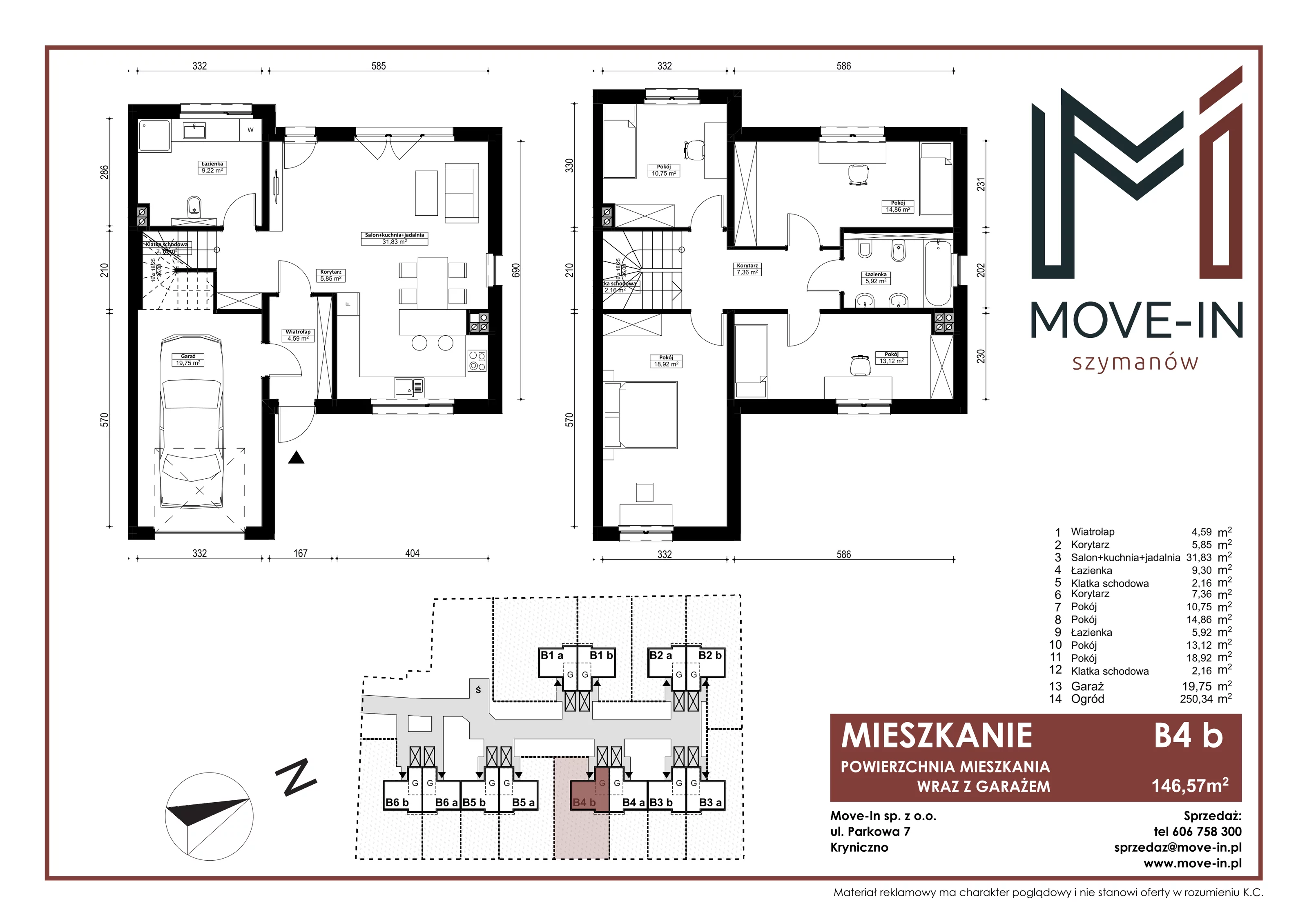 Dom 146,57 m², oferta nr B4b, Szymanów, Szymanów, ul. Lipowa 44