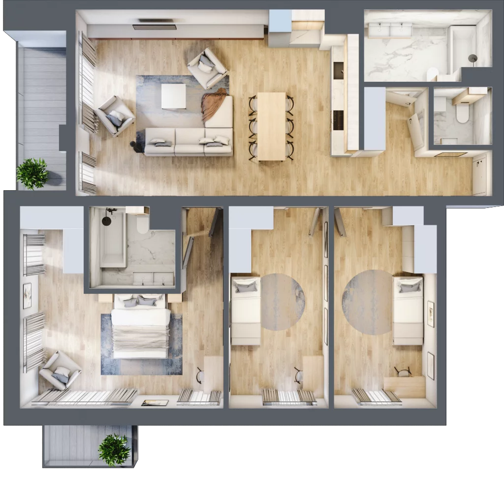 4 pokoje, mieszkanie 112,48 m², piętro 2, oferta nr A.21, Dolna Górna Wilda, Poznań, Wilda, Wilda, ul. Górna Wilda