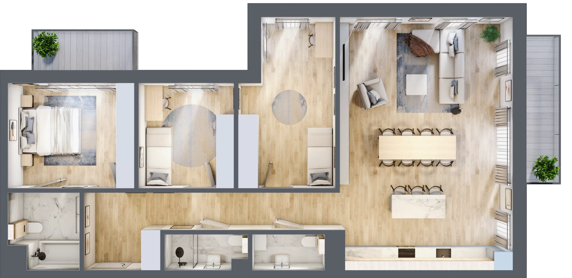 4 pokoje, mieszkanie 110,46 m², piętro 2, oferta nr B.21, Dolna Górna Wilda, Poznań, Wilda, Wilda, ul. Górna Wilda