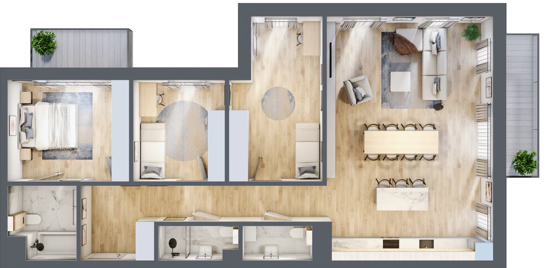 4 pokoje, mieszkanie 110,46 m², piętro 4, oferta nr B.41, Dolna Górna Wilda, Poznań, Wilda, Wilda, ul. Górna Wilda