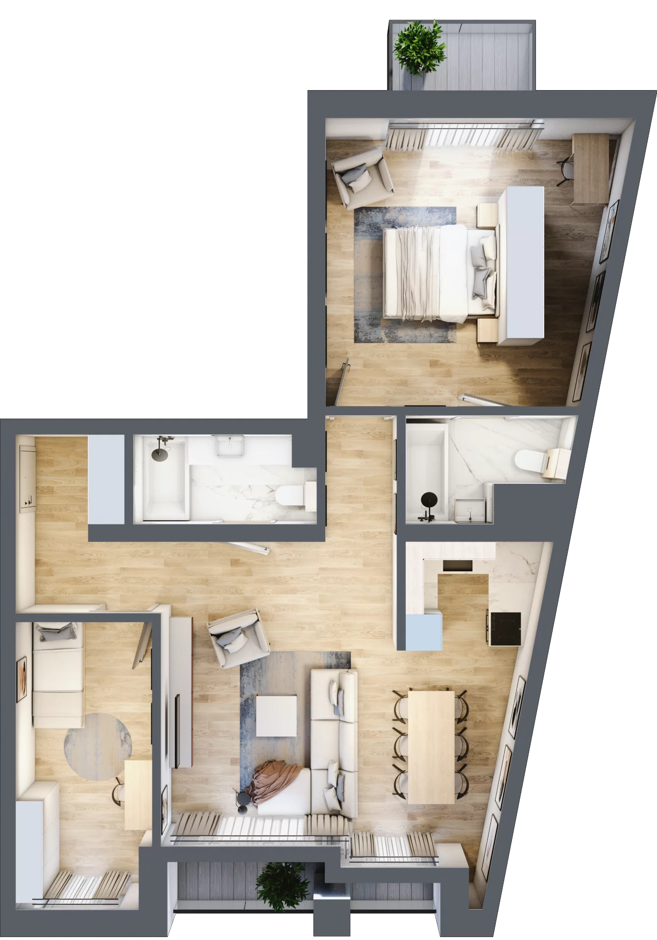 4 pokoje, mieszkanie 80,56 m², piętro 2, oferta nr C.22, Dolna Górna Wilda, Poznań, Wilda, Wilda, ul. Górna Wilda