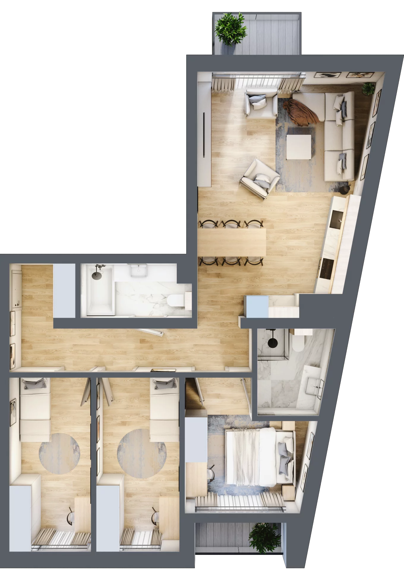 4 pokoje, mieszkanie 81,41 m², piętro 5, oferta nr C.52, Dolna Górna Wilda, Poznań, Wilda, Wilda, ul. Górna Wilda