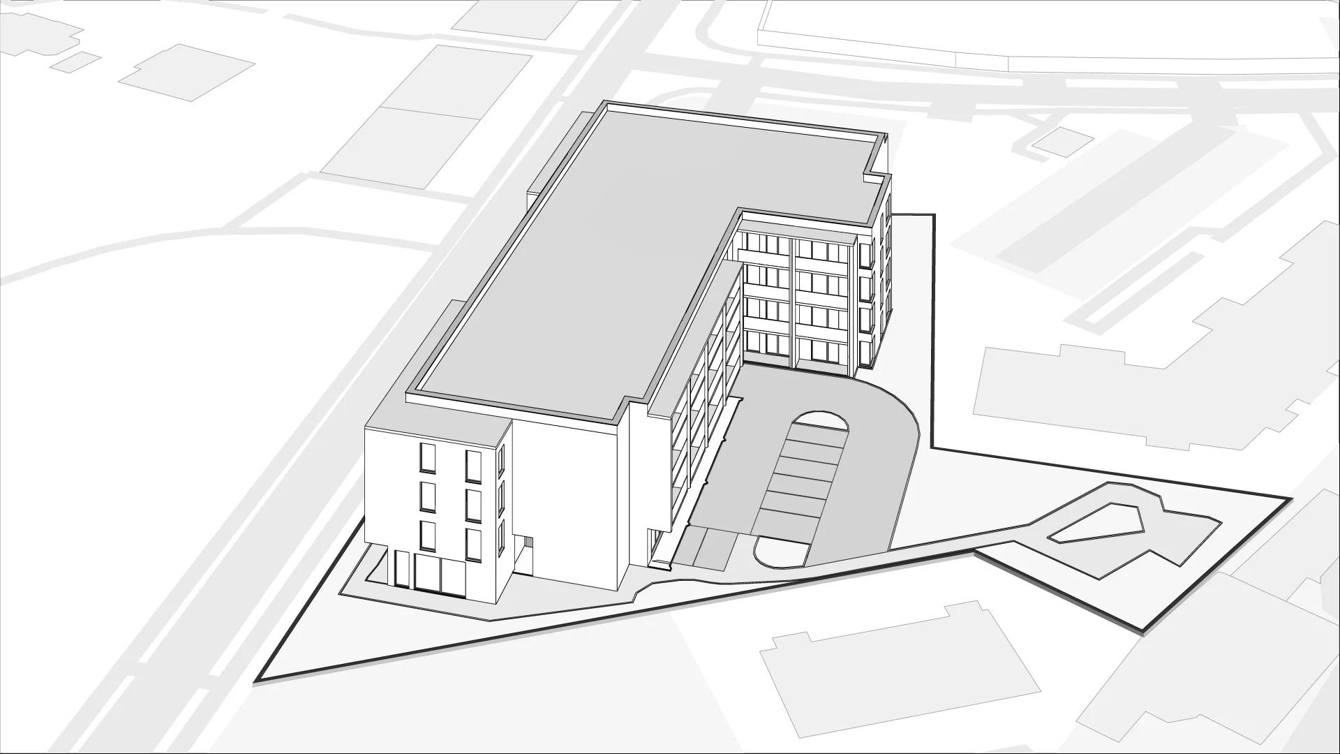 Wirtualna makieta 3D apartamentu 42.84 m², A.2.7