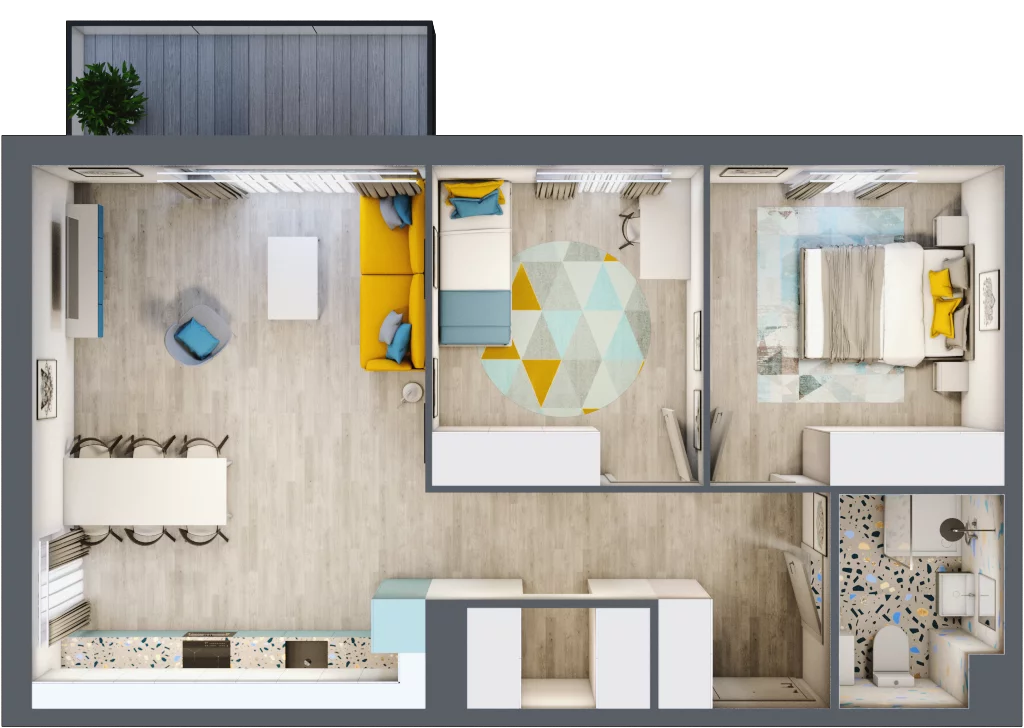 3 pokoje, apartament 63,11 m², piętro 1, oferta nr 4.A.20, Urzeka, Gdańsk, Jasień, ul. Guderskiego / Czermińskiego